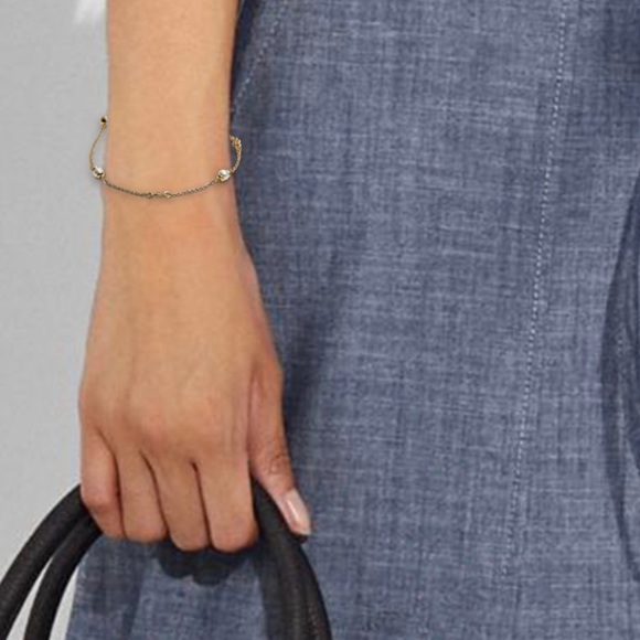 COACH Classic Crystal Pearl Slider Bracelet - Picture 2 of 6